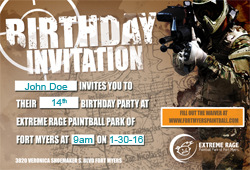 Birthday invitation template 1